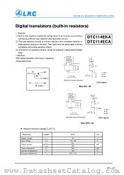 DTC114ECA datasheet pdf Leshan Radio Company