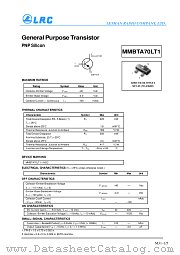 MMBTA70LT1 datasheet pdf Leshan Radio Company