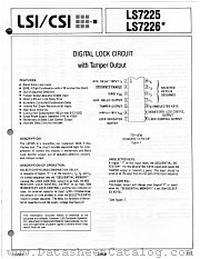 LS7225 datasheet pdf LSI Computer Systems