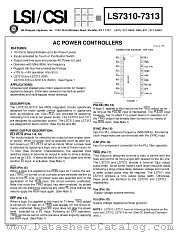 LS7310 datasheet pdf LSI Computer Systems