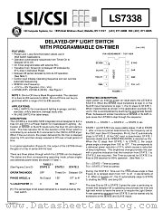 LS7338 datasheet pdf LSI Computer Systems