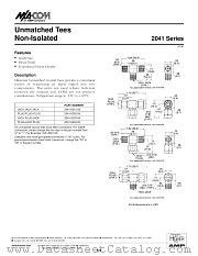2041 datasheet pdf Tyco Electronics