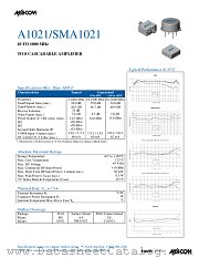 A1021 datasheet pdf Tyco Electronics