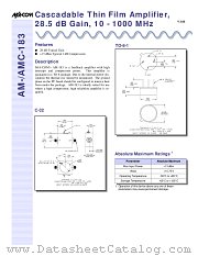 AMC-183SMA datasheet pdf Tyco Electronics