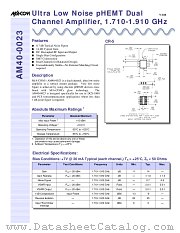 AM40-0023 datasheet pdf Tyco Electronics