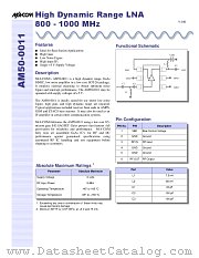 AM50-0011TR datasheet pdf Tyco Electronics