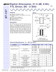 AT-107 datasheet pdf Tyco Electronics