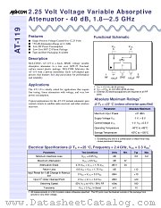 AT-119 datasheet pdf Tyco Electronics