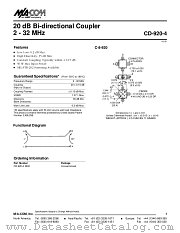 CD-920-4 datasheet pdf Tyco Electronics