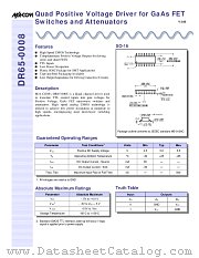 DR65-0008 datasheet pdf Tyco Electronics