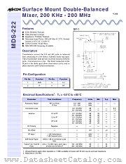 DS-222 datasheet pdf Tyco Electronics
