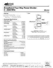 DS-4-4 datasheet pdf Tyco Electronics