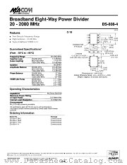 DS-808-4TNC datasheet pdf Tyco Electronics