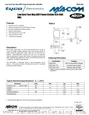 DS52-0001 datasheet pdf Tyco Electronics