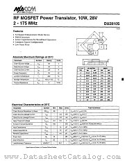 DU2810S datasheet pdf Tyco Electronics