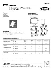 ELPD-290 datasheet pdf Tyco Electronics