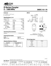 EMDC-10-1-75TR datasheet pdf Tyco Electronics