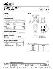EMDC-17-1-75 datasheet pdf Tyco Electronics