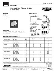 ESSMJ-2-12-75 datasheet pdf Tyco Electronics