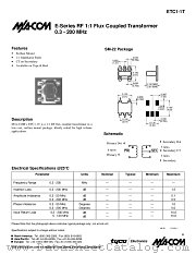 ETC1-1T datasheet pdf Tyco Electronics