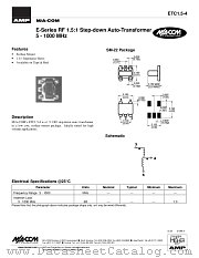 ETC15-4 datasheet pdf Tyco Electronics