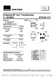 ETC16-1T-2 datasheet pdf Tyco Electronics