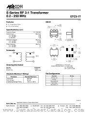 ETC3-1T datasheet pdf Tyco Electronics