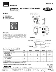 ETC4-1T-7 datasheet pdf Tyco Electronics