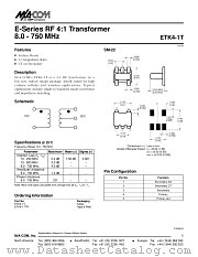 ETK4-1T datasheet pdf Tyco Electronics