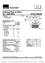 ETUF-2MHSM datasheet pdf Tyco Electronics