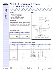 FM-105 datasheet pdf Tyco Electronics