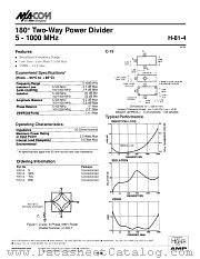H-81-4N datasheet pdf Tyco Electronics