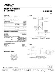 HHS-109 datasheet pdf Tyco Electronics