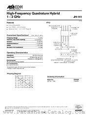 JH-141PIN datasheet pdf Tyco Electronics