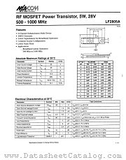 LF2805A datasheet pdf Tyco Electronics