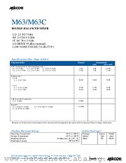 M63C datasheet pdf Tyco Electronics
