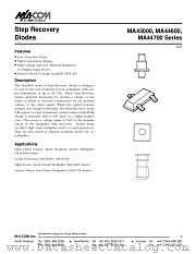 MA44631A datasheet pdf Tyco Electronics