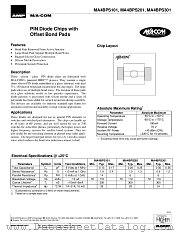 MA4BPS301 datasheet pdf Tyco Electronics