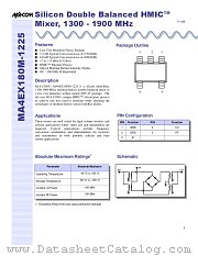 MA4EX180M-1225T datasheet pdf Tyco Electronics
