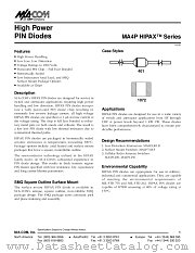 MA4P4301 datasheet pdf Tyco Electronics