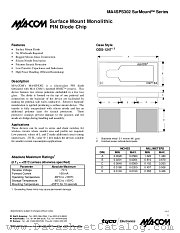 MA4SPS302 datasheet pdf Tyco Electronics