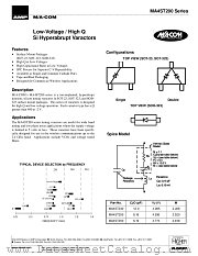 MA4ST200 datasheet pdf Tyco Electronics