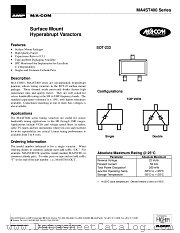 MA4ST405 datasheet pdf Tyco Electronics