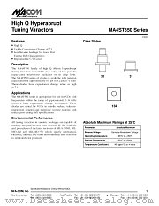 MA4ST560 datasheet pdf Tyco Electronics