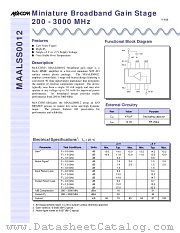 MAALSS0012-3000 datasheet pdf Tyco Electronics