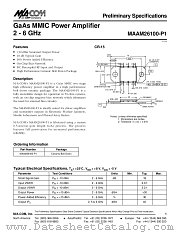 MAAM26100-P1 datasheet pdf Tyco Electronics