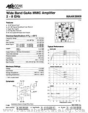 MAAM28000 datasheet pdf Tyco Electronics