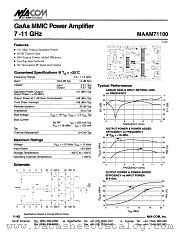 MAAM71100 datasheet pdf Tyco Electronics