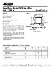 MAAM71200-H1 datasheet pdf Tyco Electronics