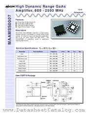 MAAMSS0007-TB datasheet pdf Tyco Electronics